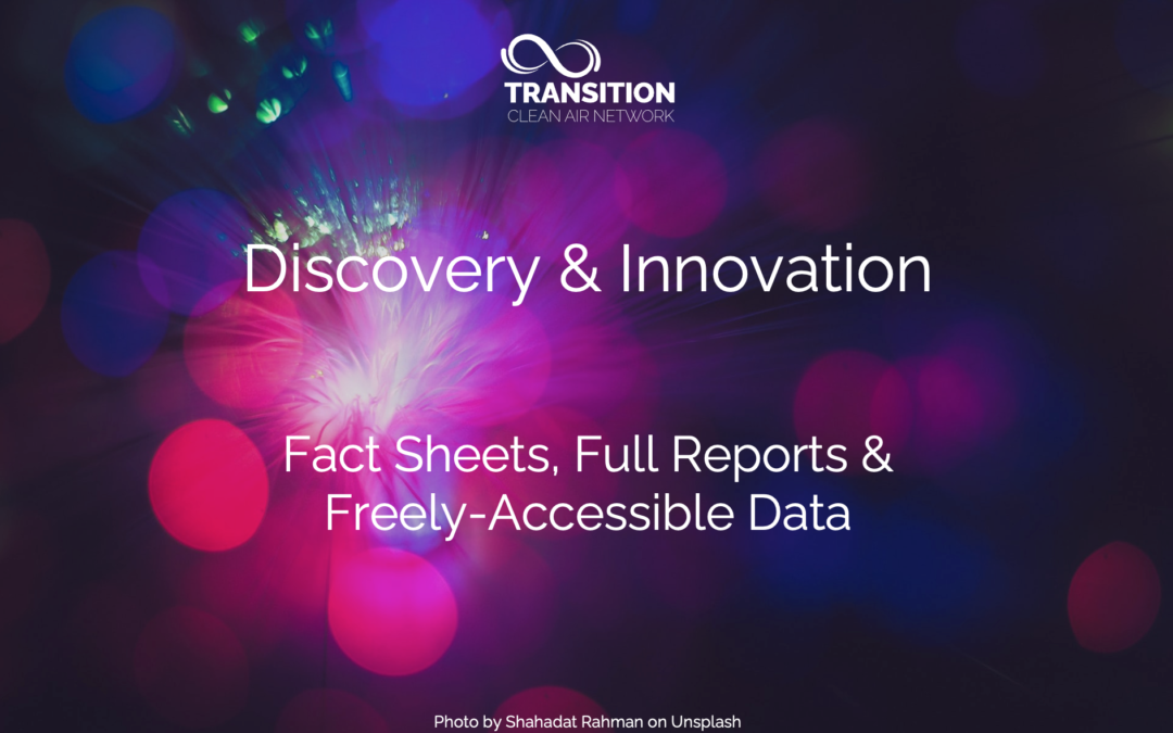 Clean Air Day 2022 – Discovery & Innovation Fact Sheets, Full Reports & Freely-Accessible Data